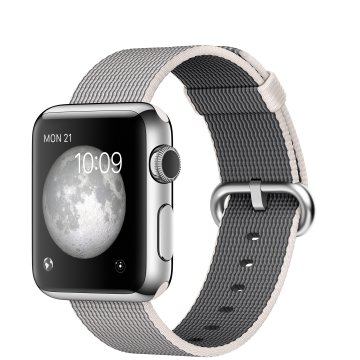 Apple Watch 3,35 cm (1.32") OLED Digitale 272 x 340 Pixel Touch screen Stainless steel Wi-Fi