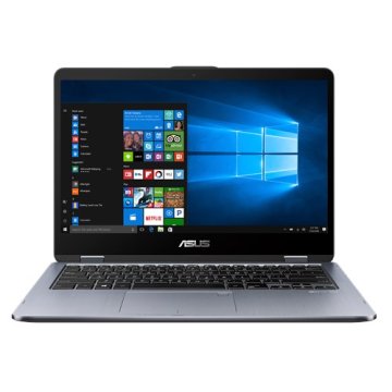 ASUS Vivobook Flip TP410UA-EC305T laptop Intel® Core™ i3 i3-7100U Ibrido (2 in 1) 35,6 cm (14") Touch screen Full HD 4 GB DDR4-SDRAM 500 GB HDD Wi-Fi 5 (802.11ac) Windows 10 Home Grigio