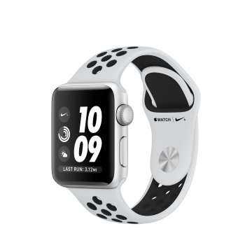 Apple Watch Nike+ OLED 38 mm Digitale 272 x 340 Pixel Touch screen Argento Wi-Fi GPS (satellitare)