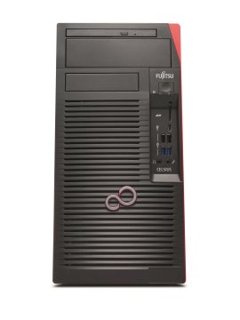 Fujitsu CELSIUS W570 Intel® Xeon® E3 v6 E3-1230V6 16 GB DDR4-SDRAM 256 GB SSD NVIDIA® Quadro® P600 Windows 10 Pro Micro Tower Stazione di lavoro Nero, Rosso