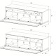 Meliconi MyTv Stand 16050F Glass supporto TV e sistema audio 3 ripiani 3