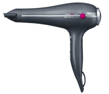 Princess 509100 asciuga capelli 2000 W Grigio