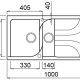 Elleci Ego 475 Lavello montato su piano Rettangolare Metaltek 3