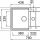 Elleci Easy 325 Lavello montato su piano Rettangolare Granitek 4