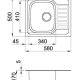 Elleci Special 125 Lavello montato su piano Rettangolare Acciaio inox 3