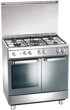 Tecnogas D884XS cucina Electric,Natural gas Gas Stainless steel A