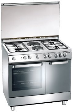 Tecnogas D923XS cucina Built-in cooker Elettrico Gas Stainless steel A