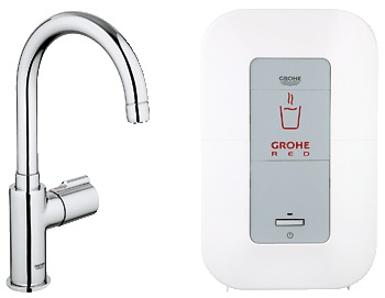 GROHE Red Mono rubinetto per acqua bollente istantanea Quadrato 3 L 2100 W Cromo