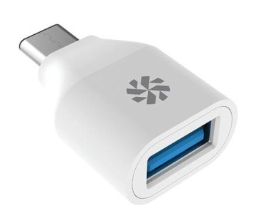 Kanex K181-1011-WT adattatore per inversione del genere dei cavi USB Type A 2.0 USB Type C 3.0 Bianco