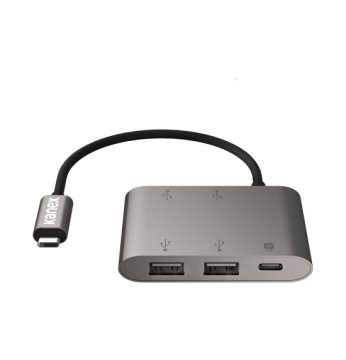Kanex 4-Port USB USB 3.2 Gen 1 (3.1 Gen 1) Type-C 5000 Mbit/s Grigio