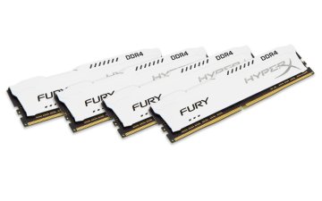 HyperX FURY Bianco 32GB DDR4 2400MHz Kit memoria 4 x 8 GB