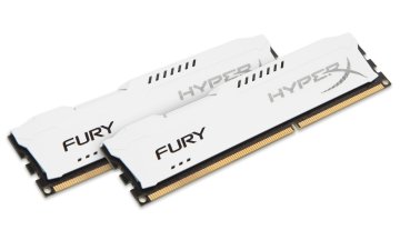 HyperX FURY Bianco 8GB 1866MHz DDR3 memoria 2 x 4 GB