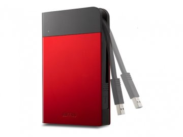 Buffalo MiniStation Extreme USB 3.0 1TB disco rigido esterno Nero, Rosso