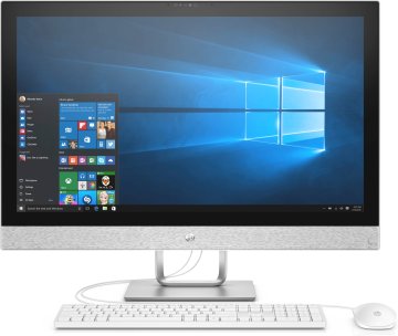 HP Pavilion 27-r050nl Intel® Core™ i5 i5-7400T 68,6 cm (27") 1920 x 1080 Pixel PC All-in-one 8 GB DDR4-SDRAM 512 GB SSD AMD Radeon 530 Windows 10 Home Bianco