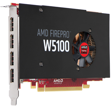 DELL 490-BCGG scheda video AMD FirePro W5100 4 GB GDDR5