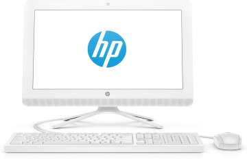 HP 20-c016nl AMD E E2-7110 49,5 cm (19.5") 1600 x 900 Pixel PC All-in-one 8 GB DDR3L-SDRAM 1 TB HDD Windows 10 Home Wi-Fi 4 (802.11n) Bianco