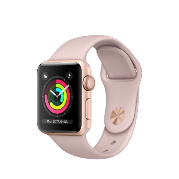 Apple Watch Series 3 OLED 38 mm Digitale 272 x 340 Pixel Touch screen Oro Wi-Fi GPS (satellitare)