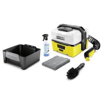 Kärcher OC 3 Bike Box idropulitrice Compatta Batteria 120 l/h 45 W Nero, Giallo