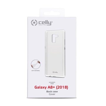 Celly TPU COVER GALAXY A8 PLUS custodia per cellulare 15,2 cm (6") Trasparente