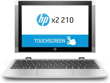 HP x2 210 G2 Intel Atom® x5-Z8350 Ibrido (2 in 1) 25,6 cm (10.1") Touch screen WXGA 4 GB DDR3L-SDRAM 64 GB Flash Wi-Fi 5 (802.11ac) Windows 10 Pro Argento