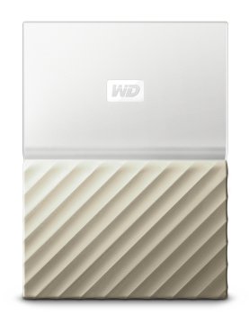 Western Digital My Passport Ultra disco rigido esterno 2 TB Oro, Bianco