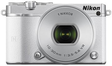 Nikon 1 J5 + NIKKOR VR 10-30mm MILC 20,8 MP CMOS 5568 x 3712 Pixel Bianco