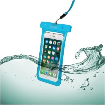 Celly SPLASHBAG18LB custodia per cellulare 14,5 cm (5.7") Custodia a sacchetto Blu