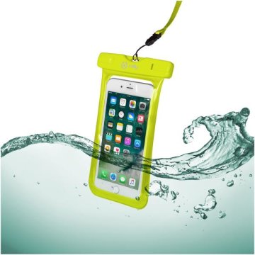 Celly SPLASHBAG18YL custodia per cellulare 15,8 cm (6.2") Custodia a sacchetto Giallo