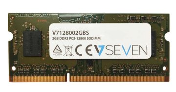 V7 V7128002GBS memoria 2 GB 1 x 2 GB DDR3 1600 MHz