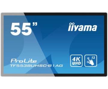 iiyama ProLite TF5538UHSC-B1AG Pannello piatto interattivo 139,7 cm (55") LED 420 cd/m² 4K Ultra HD Nero Touch screen 24/7