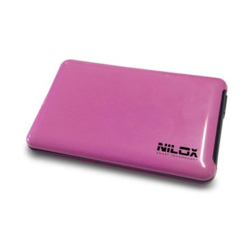 Nilox DH0002FU contenitore di unità di archiviazione Custodia per Disco Rigido (HDD) Rosa 2.5"