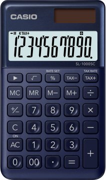 Casio SL-1000SC-NY calcolatrice Tasca Calcolatrice di base Blu