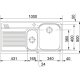 Franke AMX 651 Lavello montato su piano Rettangolare Acciaio inox 3