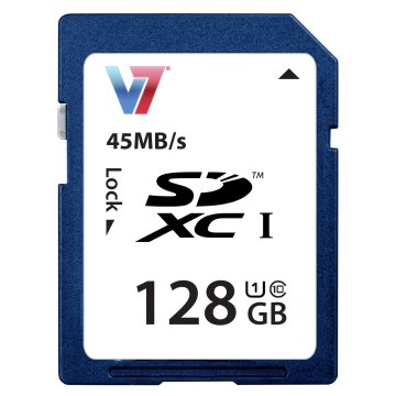 V7 SDXC Scheda di Memoria 128GB UHS-1