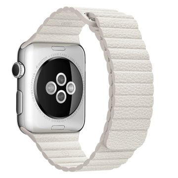 Apple MMAT2ZM/A accessorio indossabile intelligente Band Bianco Pelle