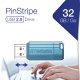 Verbatim PinStripe - Memoria USB da 32 GB - Blu mare 6