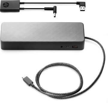 HP USB-C Universal Dock w/4.5mm Adapter Cablato USB 3.2 Gen 1 (3.1 Gen 1) Type-C Nero
