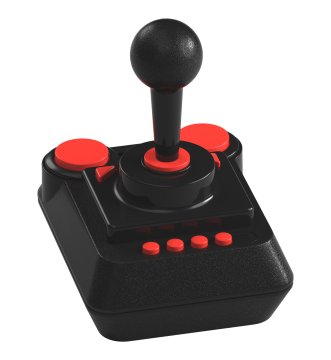 Retro-Bit Controller The C64 Joystick Nero, Rosso PC