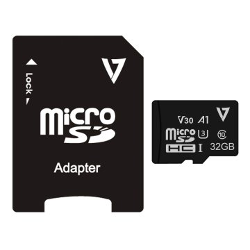 V7 Scheda microSDHC 32 GB UHS-3 V30 A1 + adattatore