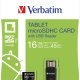 Verbatim microSDHC Tablet U1 con lettore USB 16 GB 3