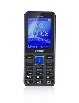 Brondi brio 6,1 cm (2.4") 69 g Nero, Blu Telefono di livello base