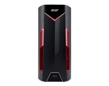 Acer NITRO 50 N50-600 Intel® Core™ i7 i7-8700 16 GB DDR4-SDRAM 1,13 TB HDD+SSD NVIDIA® GeForce® GTX 1060 Windows 10 Home Desktop PC Nero, Rosso