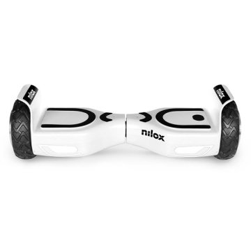 Nilox DOC 2 hoverboard Monopattino autobilanciante 10 km/h 4300 mAh Nero, Bianco
