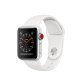 Apple Watch Series 3 GPS + Cellular, 38mm in alluminio argento con cinturino Sport Bianco 2
