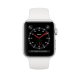 Apple Watch Series 3 GPS + Cellular, 38mm in alluminio argento con cinturino Sport Bianco 3