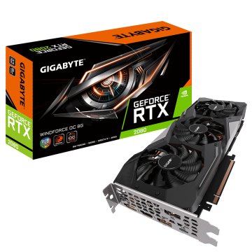 Gigabyte GV-N2080WF3OC-8GC scheda video NVIDIA GeForce RTX 2080 8 GB GDDR6