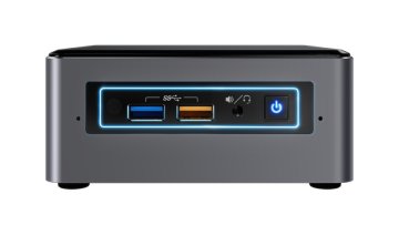 Intel NUC NUC7i3BNHXF Intel® Core™ i3 i3-7100U 4 GB DDR4-SDRAM 1 TB HDD Windows 10 Home Mini PCI Mini PC Nero, Grigio