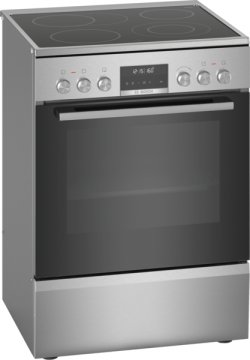 Bosch Serie 6 HKS79U250 cucina Elettrico Ceramica Nero, Argento A