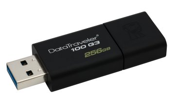 Kingston Technology DataTraveler 100 G3 unità flash USB 256 GB USB tipo A 3.2 Gen 1 (3.1 Gen 1) Nero