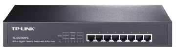 TP-Link TL-SG1008PE switch di rete Non gestito L2 Gigabit Ethernet (10/100/1000) Supporto Power over Ethernet (PoE) Nero
